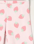 Mac & Ellie Strawberries Rib Bike Short, Blush product photo View 02 S