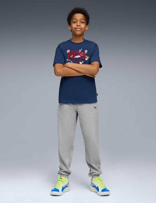 Puma Basketball Hooper Short Sleeve Tee, Persian Blue product photo View 05 L