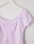 Switch Crinkle Knit Bow Top, Lilac product photo View 02 S