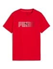 Puma Logo Lab Short Sleeve Tee, Red product photo