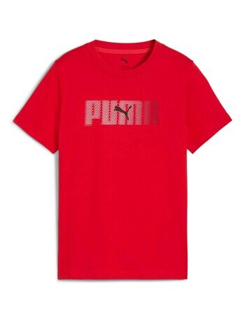 Puma Logo Lab Short Sleeve Tee, Red product photo