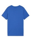 Puma Logo Lab Short Sleeve Tee, Blue product photo View 02 S