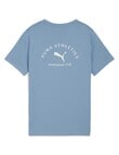 Puma Graphic Short Sleeve Tee, Cool Blue product photo View 02 S