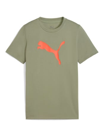 Puma Essential Logo Short Sleeve Tee, Army product photo