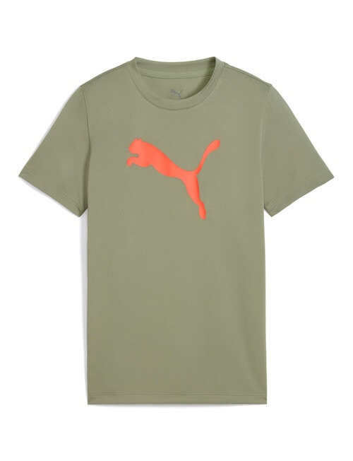 Puma Essential Logo Short Sleeve Tee, Army product photo