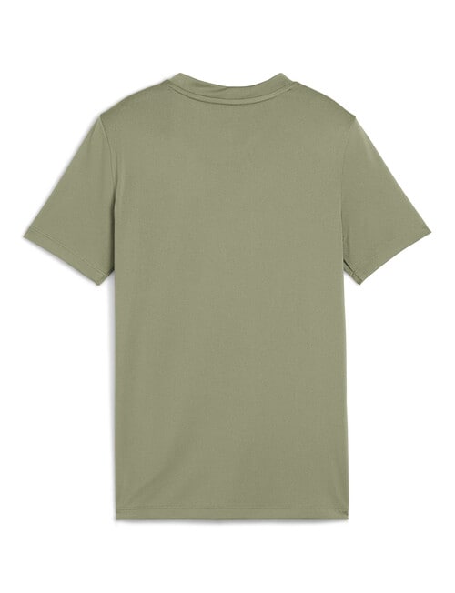 Puma Essential Logo Short Sleeve Tee, Army product photo View 02 L