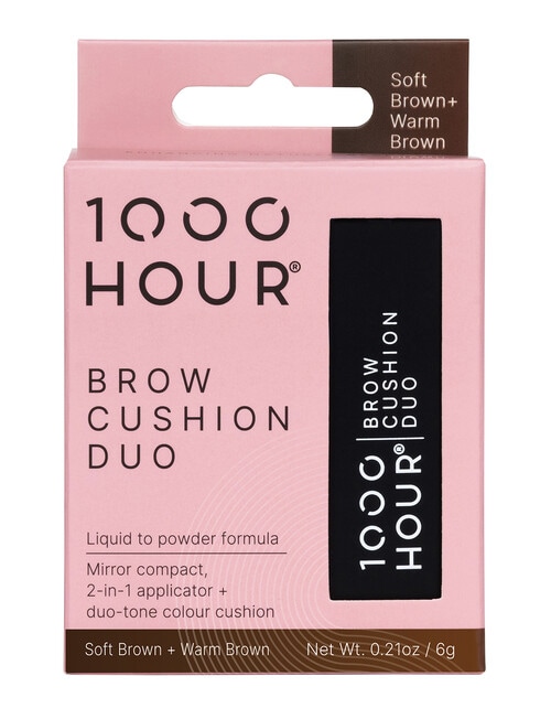 1000HR Brow Cushion Duo, Soft Brown & Warm Brown product photo