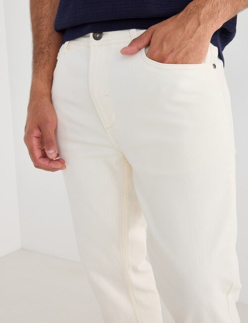 Gasoline Slim Leg Jeans, Vintage White product photo View 04 L
