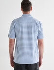 Chisel 2 Colour Short Sleeve Polo Shirt, Sky Blue product photo View 02 S