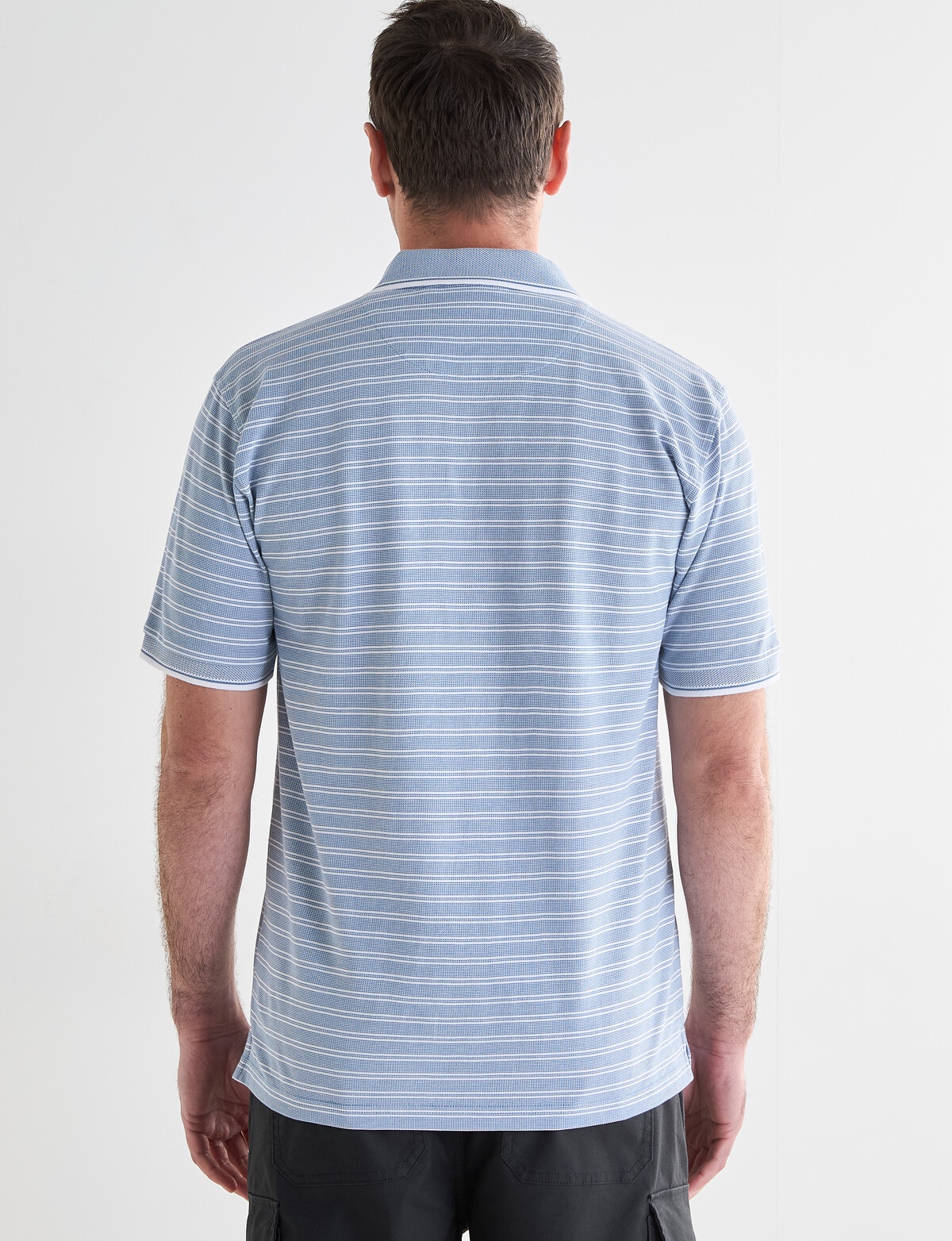 Chisel 2 Colour Short Sleeve Polo Shirt, Sky Blue - T-shirts, Singlets ...