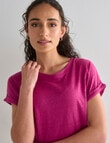 Zest Essential Linen Tee, Violet product photo View 04 S