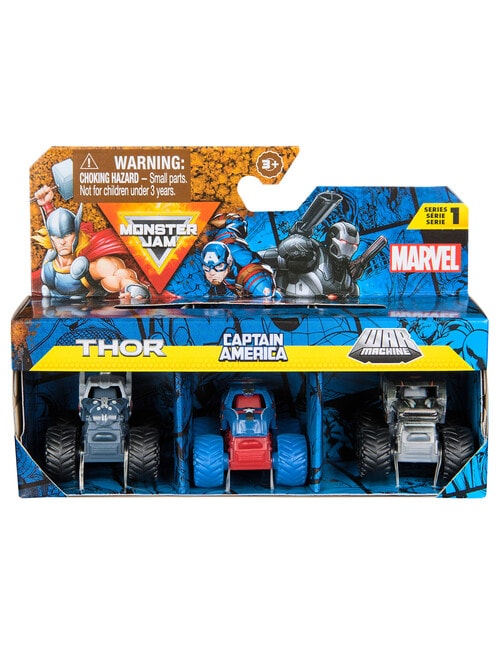 Monster Jam Mini Marvel Bundle, 3-Pack product photo