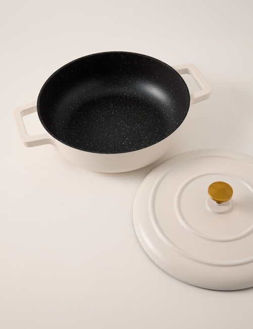 Gather Elementopia Ceramic Shallow Casserole, Cream, 3.5L product photo View 03 L