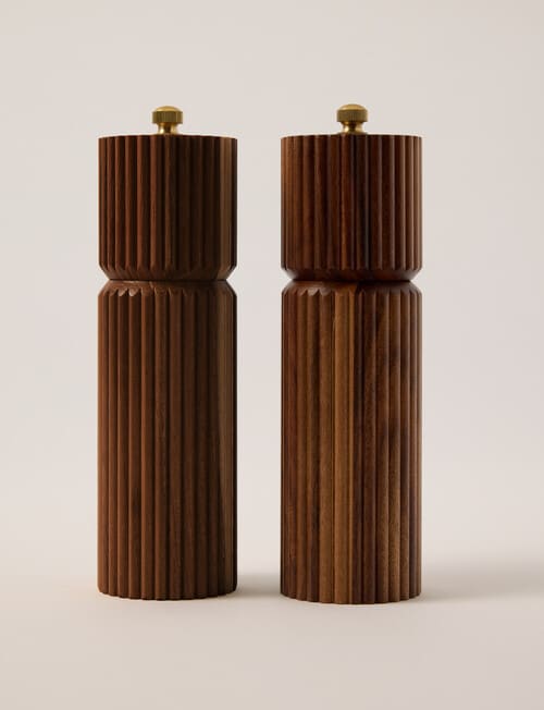 Gather Avant Acacia Salt & Pepper Mill, Set of 2 product photo View 02 L