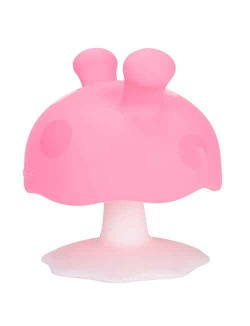 Mombella Mushroom Soothing Teether, Pink product photo View 05 L