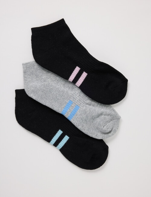 Superfit Lily Low Cut Socks, 3-Pack, Black product photo