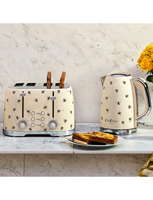Cath Kidston Bees Collection, 4 Slice Toaster, CKT4BEE product photo View 06 L