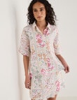 Zest Linen Boxy Shirt, Botanical Print product photo
