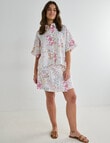 Zest Linen Boxy Shirt, Botanical Print product photo View 12 S