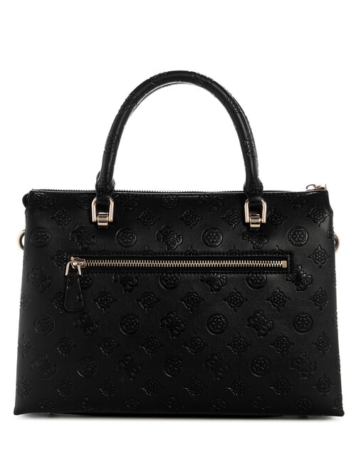 Guess Dita Multi Comp Satchel Bag, Black Logo product photo View 02 L