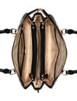 Guess Dita Multi Comp Satchel Bag, Black Logo product photo View 03 S