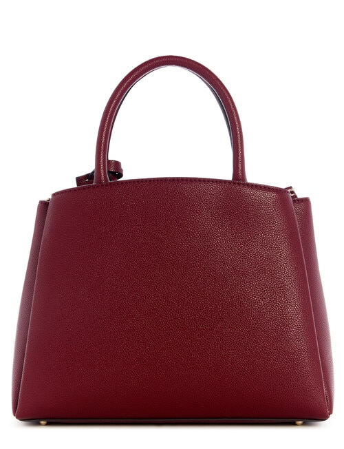 Guess Isola 3 Comp Satchel Bag, Burgundy product photo View 02 L