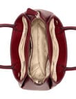 Guess Isola 3 Comp Satchel Bag, Burgundy product photo View 03 S