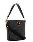 Guess Karnilla Logo Bucket Bag, Coal Logo product photo View 04 S