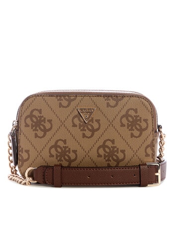 Guess Noelle II Camera Crossbody Bag, Latte Logo & Brown product photo