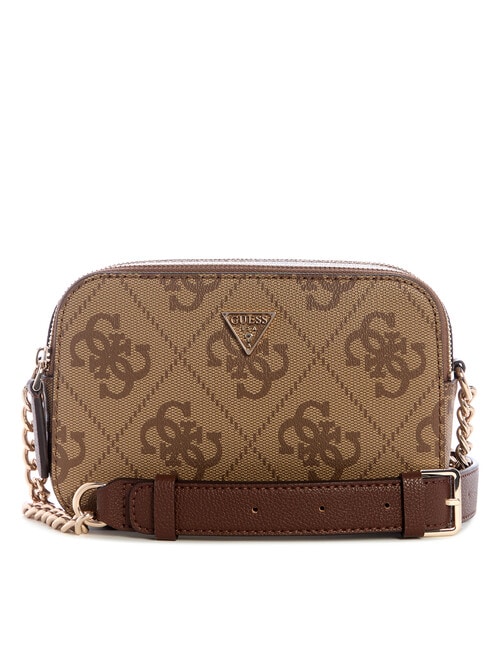 Guess Noelle II Camera Crossbody Bag, Latte Logo & Brown product photo