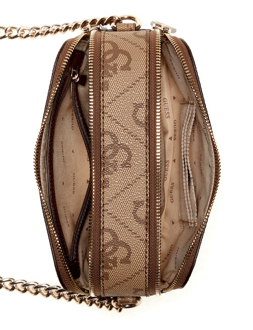 Guess Noelle II Camera Crossbody Bag, Latte Logo & Brown product photo View 03 L