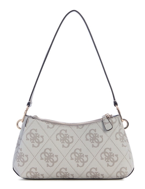 Guess Noelle II 3 Comp Shoulder Crossbody Bag, Dark Taupe Logo product photo View 02 L
