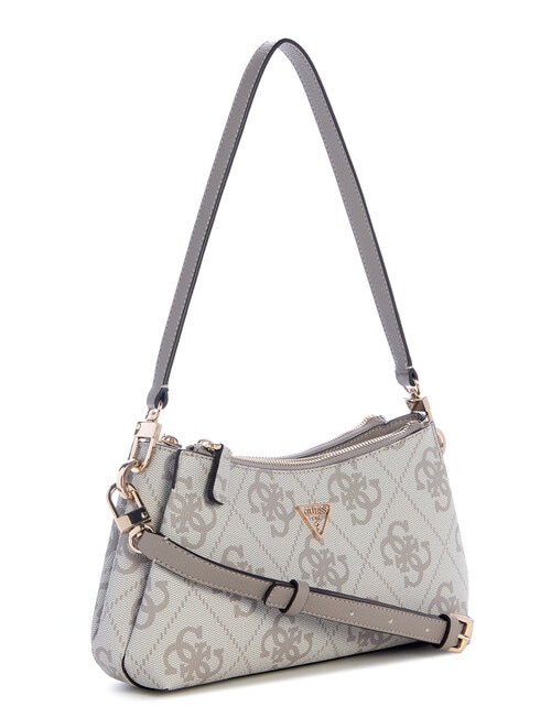 Guess Noelle II 3 Comp Shoulder Crossbody Bag, Dark Taupe Logo product photo View 04 L