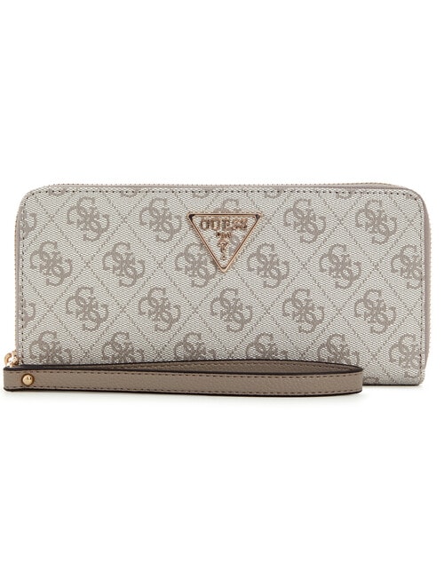 Guess Laurel II SLG Large Zip Around Wallet, Dark Taupe Logo product photo