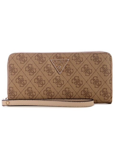 Guess Laurel II SLG Large Zip Around Wallet, Latte Logo product photo
