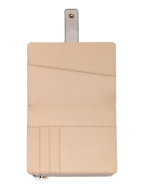 Guess Laurel II SLG Passport Case, Taupe product photo View 03 L