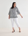 Studio Curve Collection Top, Lace Print product photo View 03 S