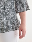 Studio Curve Collection Top, Lace Print product photo View 04 S