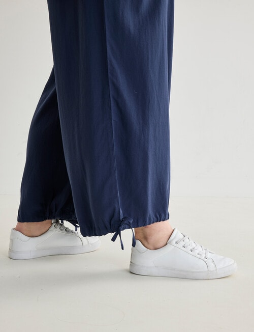 Studio Curve Ruched Waist Pant, Navy product photo View 04 L