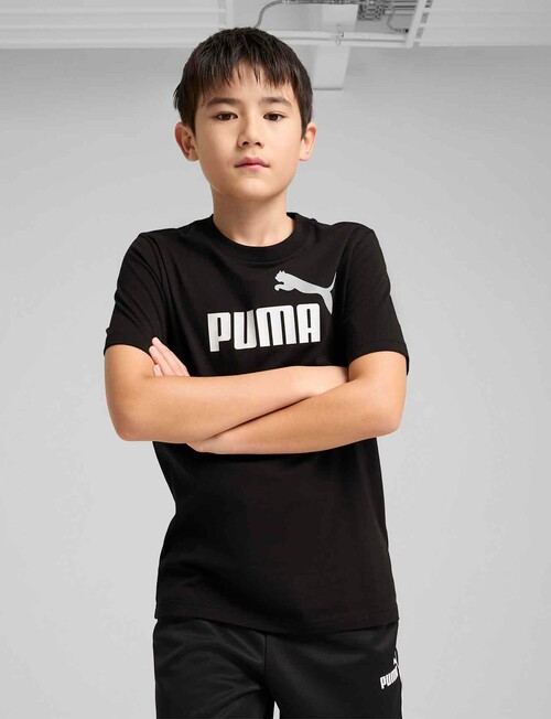 Puma Essential Logo Short Sleeve Tee, Black product photo View 03 L
