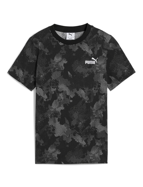 Puma All Over Print Camo Short Sleeve Tee, Black product photo