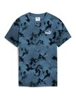 Puma All Over Print Camo Short Sleeve Tee, Indigo product photo