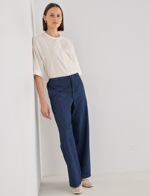 Jigsaw Eldora Seersucker Shirt, Cream product photo View 03 L