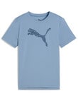 Puma Logo Essentials Graphic Tee, Cool Blue product photo