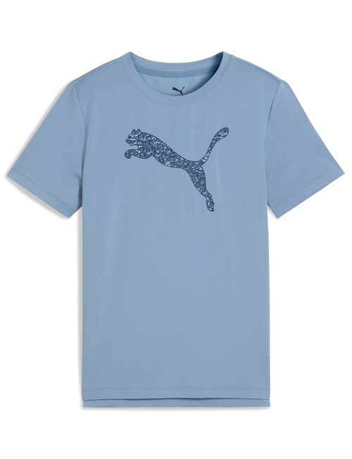 Puma Logo Essentials Graphic Tee, Cool Blue product photo