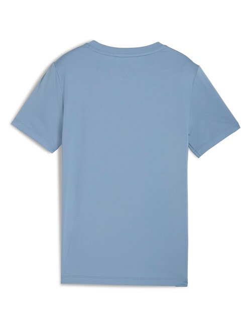 Puma Logo Essentials Graphic Tee, Cool Blue product photo View 02 L