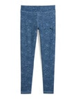 Puma Essentials All Over Print Tights, Cool Blue product photo