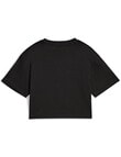 Puma Essentials 2 Colour No.1 Logo Short Length Tee, Black product photo View 02 S