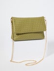 Whistle Accessories Weave Crossbody Bag, Olive product photo