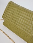 Whistle Accessories Weave Crossbody Bag, Olive product photo View 03 S